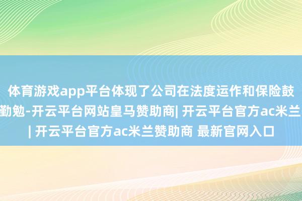 体育游戏app平台体现了公司在法度运作和保险鼓励权力方面的进一步勤勉-开云平台网站皇马赞助商| 开云平台官方ac米兰赞助商 最新官网入口
