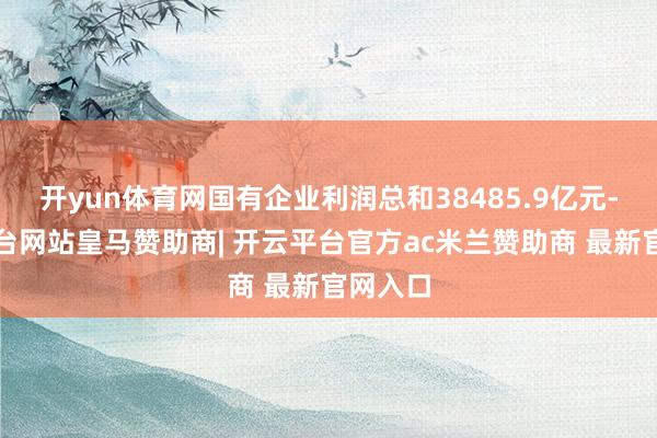 开yun体育网国有企业利润总和38485.9亿元-开云平台网站皇马赞助商| 开云平台官方ac米兰赞助商 最新官网入口
